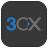 Icône de 3CX, logiciel de communication et téléphonie VoIP.