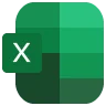Icône de Microsoft Excel, tableur avancé pour l’analyse de données.