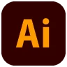 Icône d’Adobe Illustrator, logiciel de création vectorielle pour le design graphique et les illustrations.