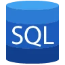 Icône de SQL, langage de gestion et requêtage de bases de données.